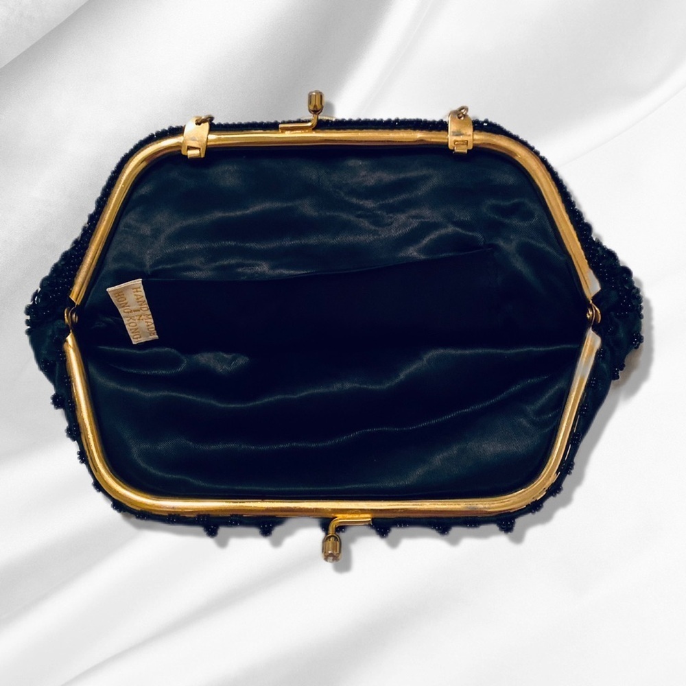 Elegant Black Beaded Women's Bag - Picture 4 of 12